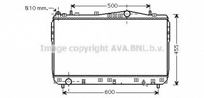 AVA QUALITY COOLING dwa2073 -  Радиатор, охлаждение двигателя